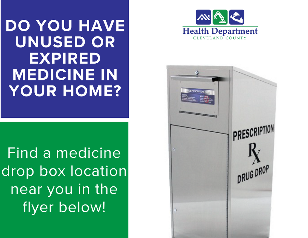 medication drop box postcard